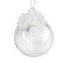 Personalised Holly Acrylic White Feather Bauble, thumbnail 2 of 3