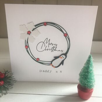Personalised Penguin Christmas Card, 6 of 8