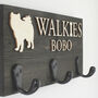 Personalised Walkie's Dog Name And Breed Dog Hook Sign, thumbnail 5 of 12