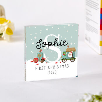 Personalised Baby’s First Christmas Gift Block, 4 of 4