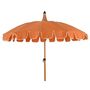 Two Tone Scalloped Parasol Coral And Cream, thumbnail 1 of 6