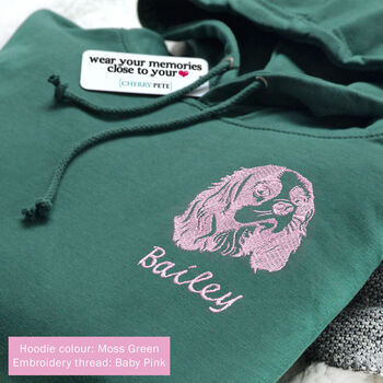 Personalised Embroidered Dog Hoodie, 7 of 12