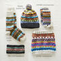 Fair Trade Fair Isle Earwarmer Headband Lined Eco Wool, thumbnail 9 of 10