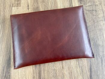 Personalised Brown Leather A5 Travel Documents Wallet, 7 of 11