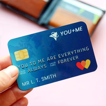 Personalised Bank Card Wallet Insert, 6 of 7