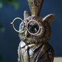 Clever Owl Candlestick, Candleholder, thumbnail 4 of 6