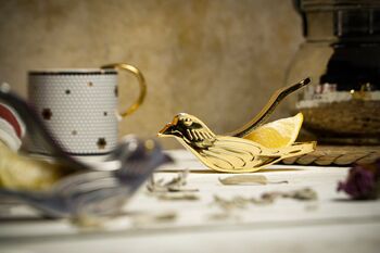 Handmade 14k Gold‑Plated Bird Lemon Juicer, 3 of 7