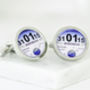 Personalised Date Tax Disc Cufflinks, thumbnail 4 of 8