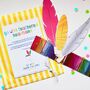 Kids Feathered Sustainable Paper Headband Craft Pack, thumbnail 2 of 3