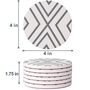 Set Of Six Ceramic Grey Absorbent Coasters, thumbnail 2 of 5