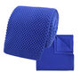 Royal Blue Knitted Neck Tie In 100% Soft Polyester, thumbnail 6 of 11