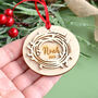 Personalised Wreath Christmas Bauble Decoration, thumbnail 3 of 3