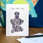Father's Day Card With Elephant Design, thumbnail 1 of 2
