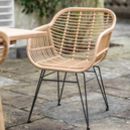 bamboo folding table by idyll home | notonthehighstreet.com