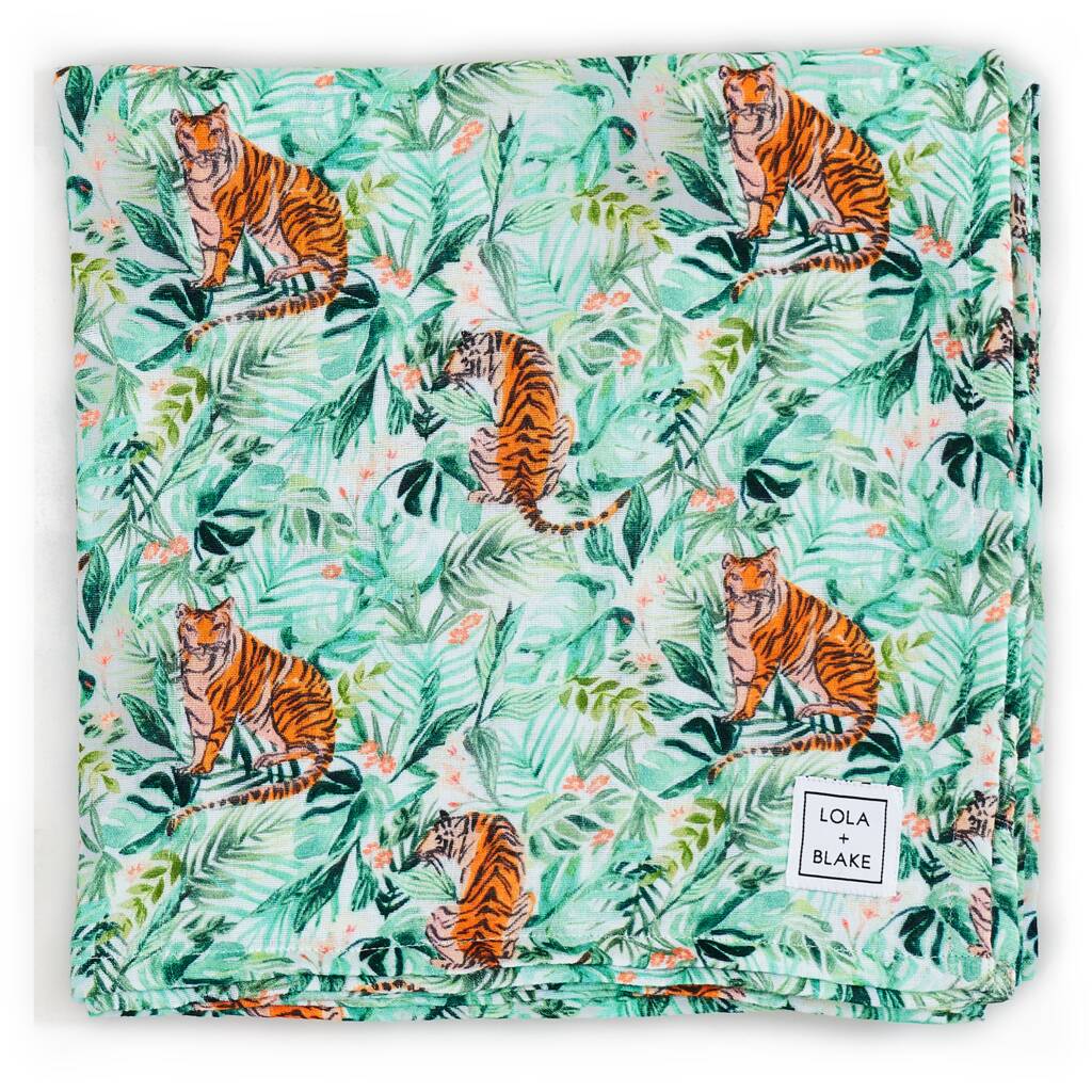 Giant Muslin Swaddle Jungle, 1 of 2