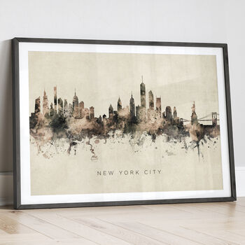 New York Skyline Cityscape Black And White, 12 of 12