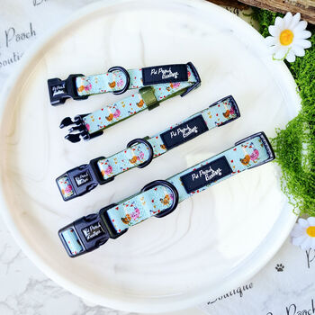Countryside Ducks Dog Collar With Optional Set, 4 of 10