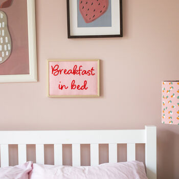 Breakfast In Bed Embroidery Artwork, 4 of 5