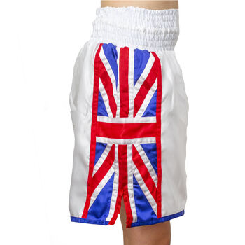 Personalised Kids 'Union Jack' Style Boxing Shorts, 2 of 4