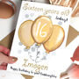 Personalised Balloons Relation 16th Birthday Card, thumbnail 6 of 12