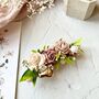 Dusty Rose And Blush Pink Floral Hair Clip, thumbnail 8 of 9