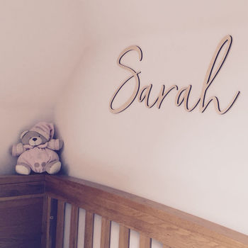 Personalised Wooden Name For Nursery, 3 of 6