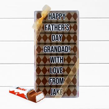 Best Dad Ever Kinder Chocolate Gift For Dad, 5 of 10