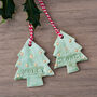 Set Of Personalised Christmas Tree Decorations, thumbnail 1 of 10