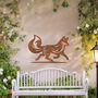 Running Fox Metal Wall Art For Garden, Animal Themed Gift, thumbnail 8 of 10