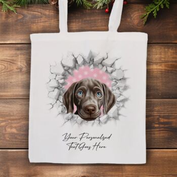 Personalised Christmas Weimaraner Break Through, 7 of 10