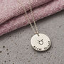 Personalised Large Zodiac Disc Necklace, thumbnail 4 of 8