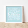 Birthday Personalised 80th Word Art Gift, thumbnail 1 of 2