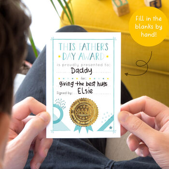 Father's Day Award Card, 3 of 3