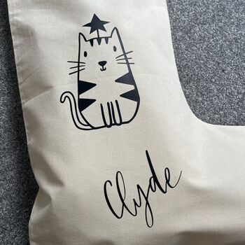 Personalised Cat Christmas Stocking, 3 of 4