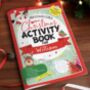 Personalised Christmas Activity Book With Stickers, thumbnail 1 of 6