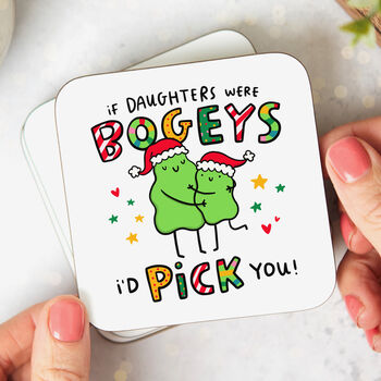 'If Daughters Were Bogeys' Personalised Christmas Mug, 4 of 5