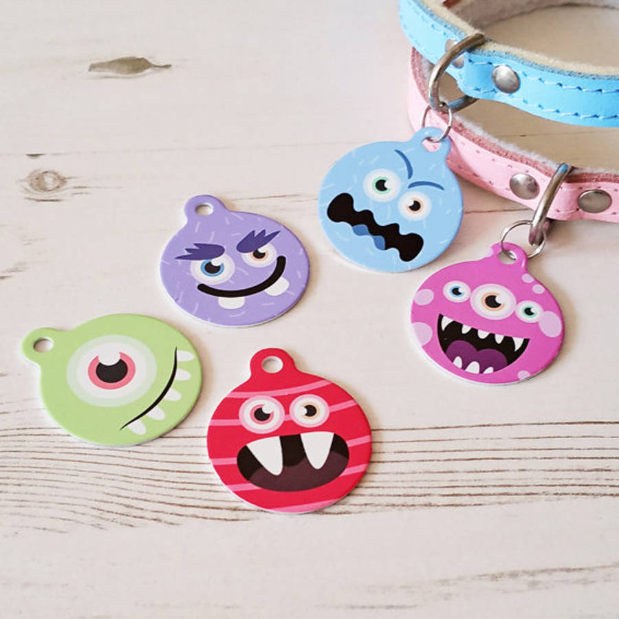 Personalised Monster Pet Tag, 1 of 5