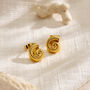 Mini Nautilus Shell Stud Earrings, thumbnail 3 of 5
