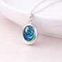 Personalised Sterling Silver Paua Shell Gemstone Photo Locket Necklace, thumbnail 1 of 7