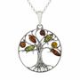 Personalised Oxidised Sterling Silver Tree Of Life Pendant Necklace, thumbnail 5 of 10