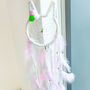 Wall Hanging Room Decoration Pastel Bunny Dream Catcher, thumbnail 1 of 6