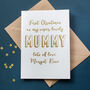 Personalised Foil 'First Christmas As My Mummy' Card, thumbnail 2 of 3