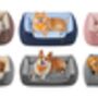 Pet Sofa Bed With Reversible Cushion And Raised Edges, thumbnail 9 of 9