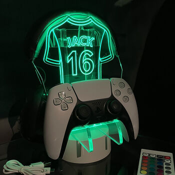 Football Shirt Controller And Headset Stand, 3 of 4