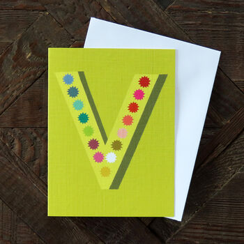 Mini V Alphabet Card, 3 of 5