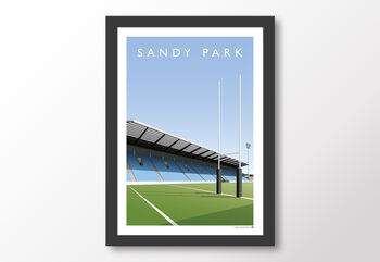 Sandy Park Exeter Chiefs Rugby Poster, 8 of 8