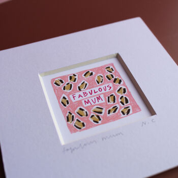 Fabulous Mum Mini Art Print, 4 of 9