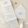 Monogram Concertina Wedding Invitations, thumbnail 1 of 4