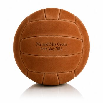 Personalised Engraved Premium Suede Football Ball, 7 of 11