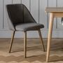 A Pair Of Stockholm Dining Chairs Natural Or Slate Grey, thumbnail 2 of 9